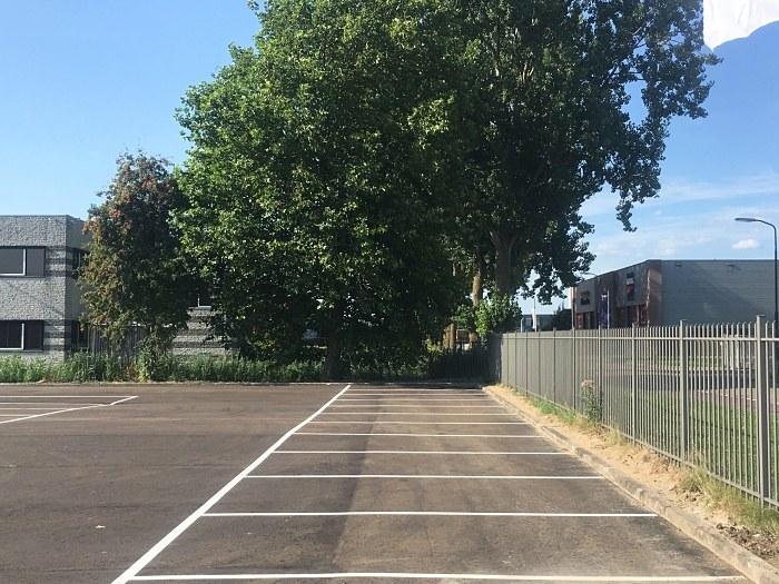 Asfalt weg belijning