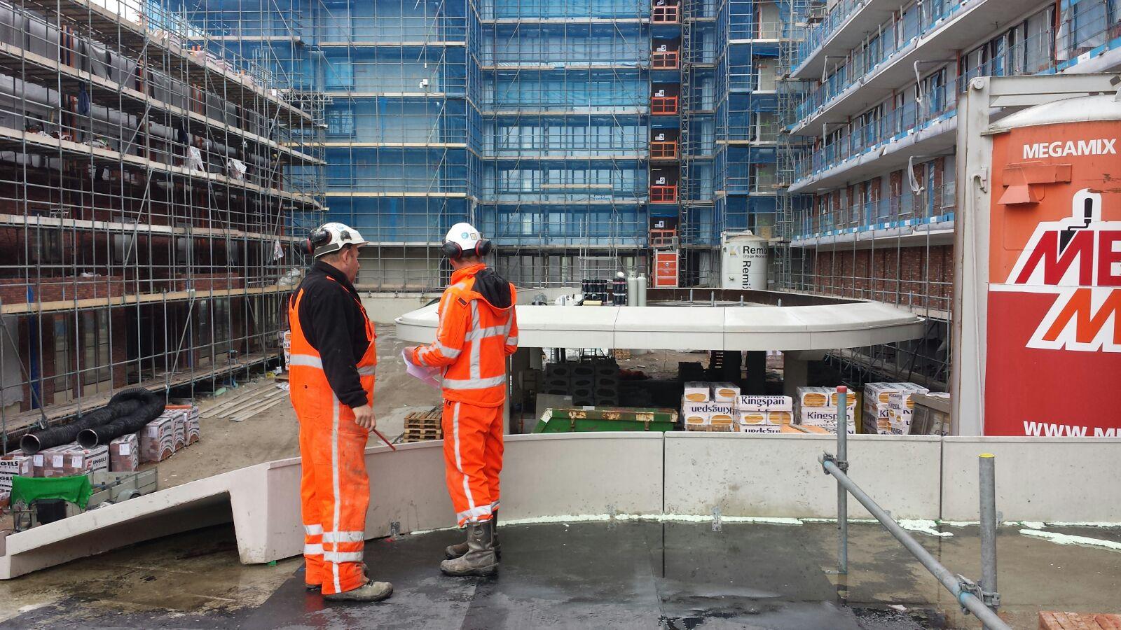 Prefab beton elementen montage