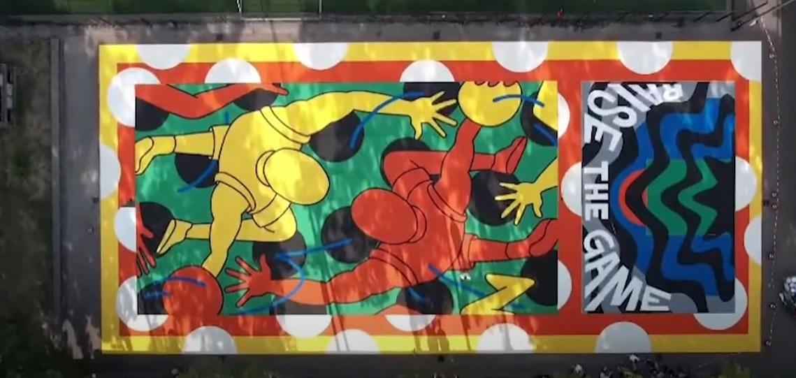 Basketbalveld Henegouwerplein in Rotterdam